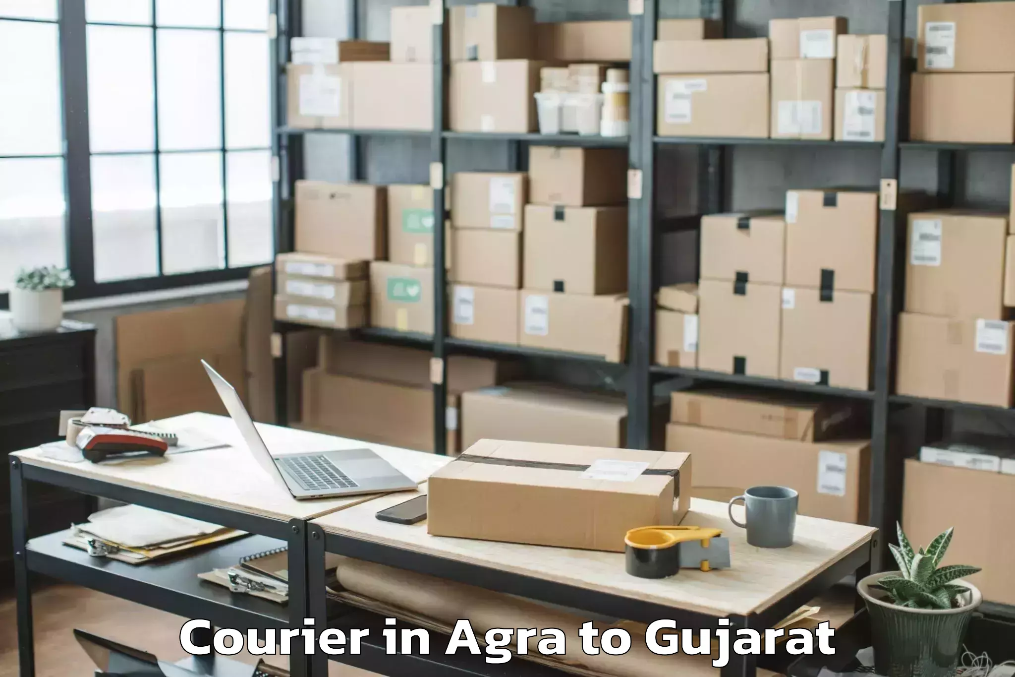 Hassle-Free Agra to Madhavpur Courier